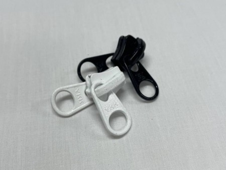 YKK skyver / glider i metall, dobbel